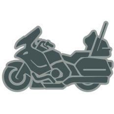 black motorcycle
