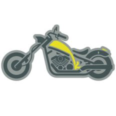yellow and black motorcycle