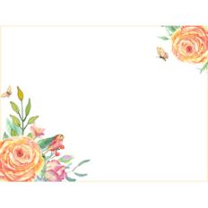 rose journaling card