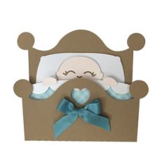 baby in cot card