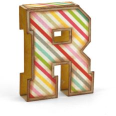 3d simple alphabet letter r