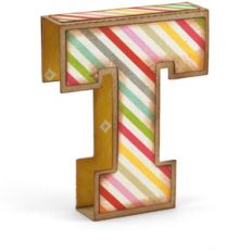3d simple alphabet letter t