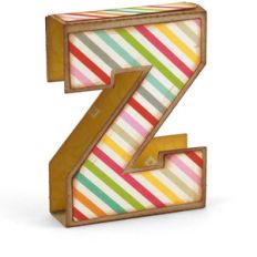 3d simple alphabet letter z