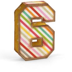 3d simple number 6