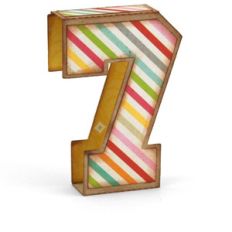 3d simple number 7