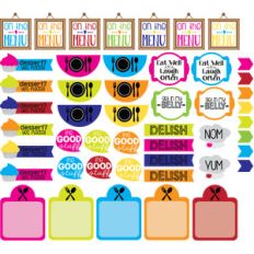 on the menu planner stickers bright