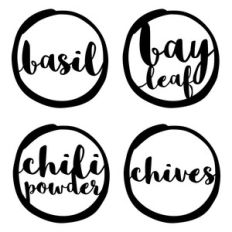 spice jar labels