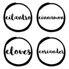 spice jar labels