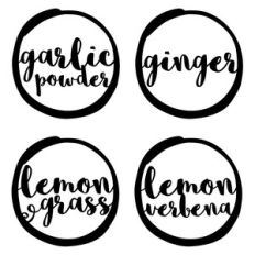 spice jar labels