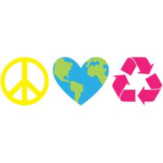 peace love recycle