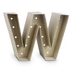 marquee letter w