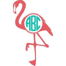 flamingo monogram