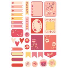 springtime planner stickers