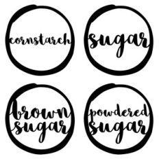 pantry labels set