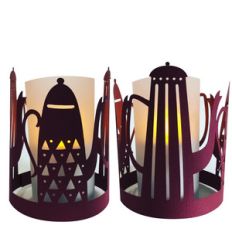 coffee pots papercut lantern