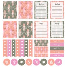spring flourish planner stickers- eclp
