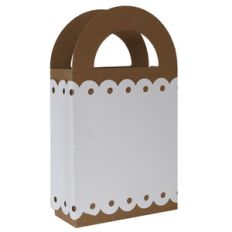 bag with scallop sleeve