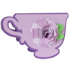 teacup floral card