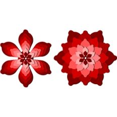 nested flower 3d