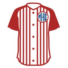 baseball/softball jersey monogram