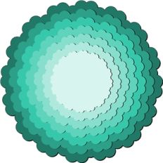 nested frames - scalloped