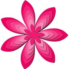 nested flower - 3d