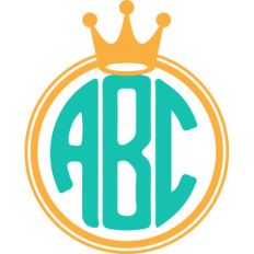 queen monogram frame