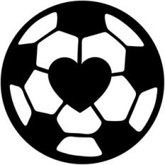 soccer ball heart