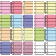 pastel planner notes stickers