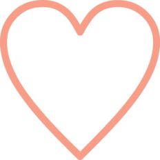 outlined heart