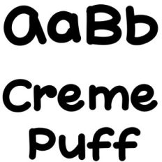 creme puff font