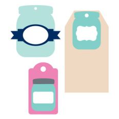 mason jar tags set