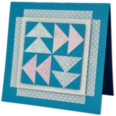 flying geese quilt block card