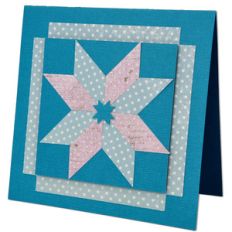 star quilt block card