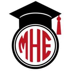 graduation monogram frame