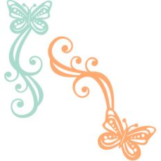 butterfly flourishes