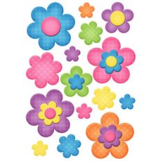 happy flower planner stickers