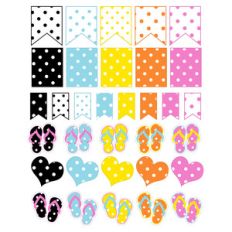 polka dot flip flop stickers
