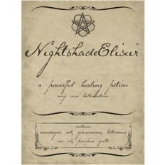 nightshade potion label pnc