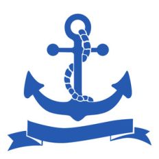 anchor with banner