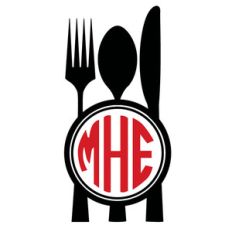 silverware monogram frame