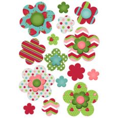 strawberry flower stickers planning