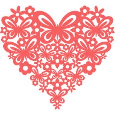 spring garden heart