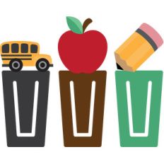 school planner clips