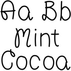 mint cocoa font