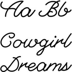 cowgirl dreams font