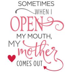 sometimes when i open my mouth