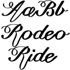 rodeo ride font