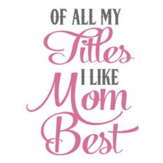 of all my titles