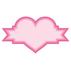 nested fancy heart labels